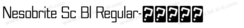 Nesobrite Sc Bl Regular字体转换